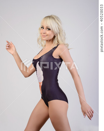 beautiful slim girl positively steps aside beautiful slim girl positively steps aside 40528033