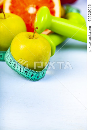 Food for diet and dumbbells Food for diet and dumbbells 40528066