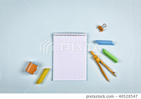 accessories, college, equipment, study, background, desk, concept: schedule, homework, back to 40528547