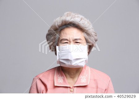 亞洲的面部表情,高級,中年,老人,祖母,面具,細塵,健康 亞洲的面部表情,高級,中年,老人,祖母,面具,細塵,健康 40529029