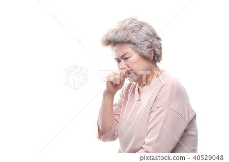 Asian facial expressions, senior, middle-aged, elderly, grandmother, mask, fine dust, health 40529048