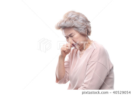 Asian facial expressions, senior, middle-aged, elderly, grandmother, mask, fine dust, health 40529054
