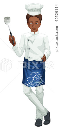 A Chef on White Background 40529114