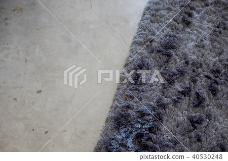 Dark gray soft carpet concrete floor from above. Dark gray soft carpet concrete floor from above. 40530248