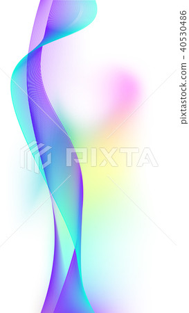 Abstract colorful creative wave line background. 40530486