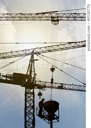 Construction site with crane 40530770