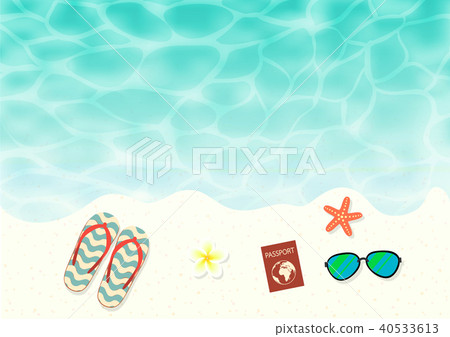 To view beach for background. Vector illustration To view beach for background. Vector illustration 40533613