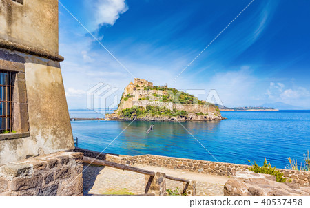 Aragonese Castle landmark near Ischia, Italy 40537458