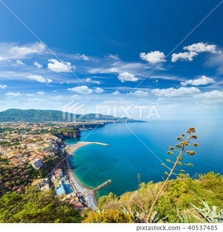 Coastline Sorrento city and Gulf of Naples, Italy 40537485