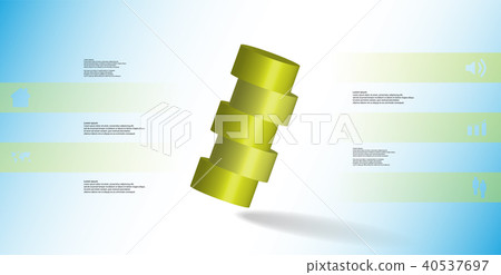 3D illustration infographic template 3D illustration infographic template 40537697