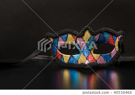 Colorful carnival mask with reflection 40538468