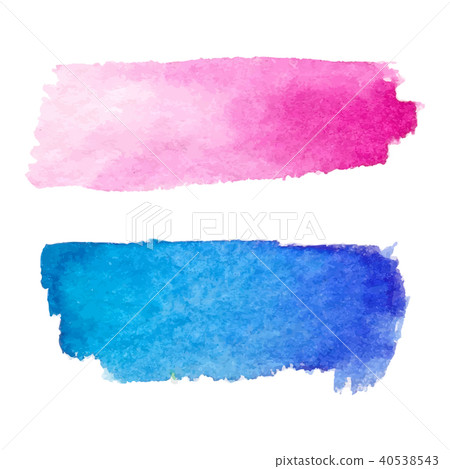 Set of abstract stains. Pink red and blue colors. Set of abstract stains. Pink red and blue colors. 40538543