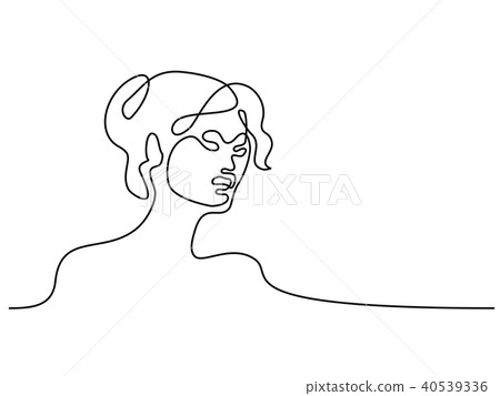 Abstract portrait of a woman logo Abstract portrait of a woman logo 40539336