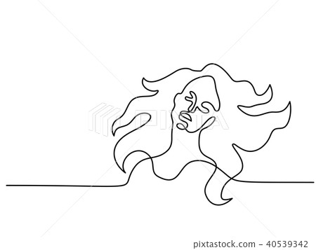 Abstract portrait of a woman logo Abstract portrait of a woman logo 40539342