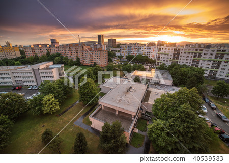 Sunset over Suburb 40539583