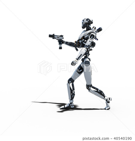 人形機器人perming3DCG插圖素材 40540190