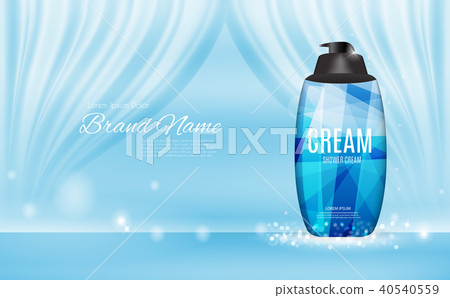Design Cosmetics Product Template for Ads or Magazine Background. 3D Realistic Vector Iillustration Design Cosmetics Product Template for Ads or Magazine Background. 3D Realistic Vector Iillustration 40540559