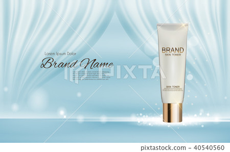 Design Cosmetics Product  Template for Ads or Magazine Background. 3D Realistic Vector Iillustration 40540560