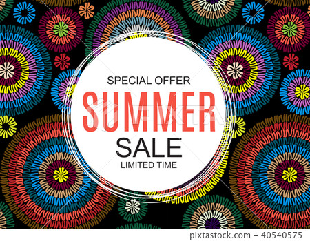Summer Sale concept. Vector Illustration Summer Sale concept. Vector Illustration 40540575