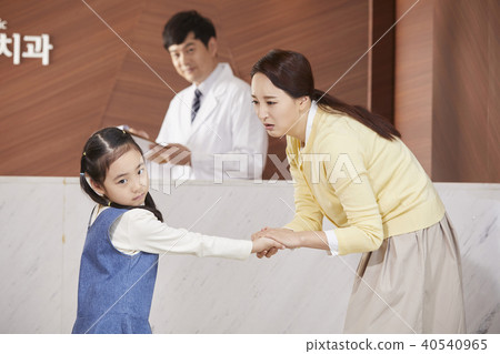 醫院，醫生，母親，女兒 40540965