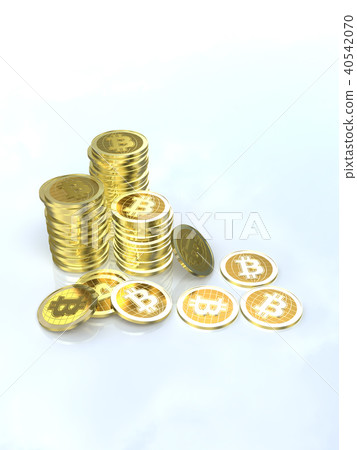 CG例證硬幣堆積bitcoin CG例證硬幣堆積bitcoin 40542070