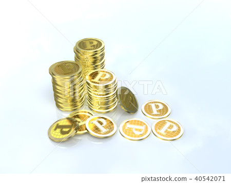 CG例證硬幣堆點 CG例證硬幣堆點 40542071