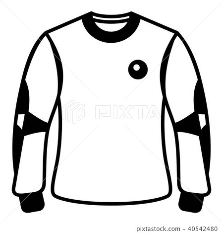 Shirt goalkeeper icon, simple black style Shirt goalkeeper icon, simple black style 40542480