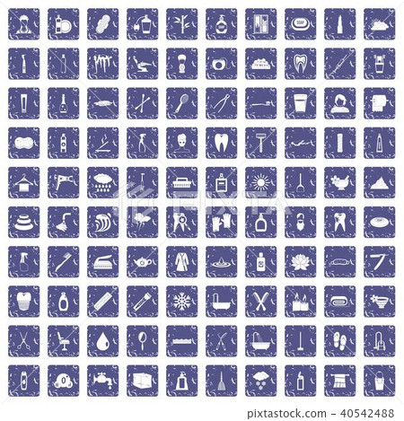 100 hygiene icons set grunge sapphire 100 hygiene icons set grunge sapphire 40542488