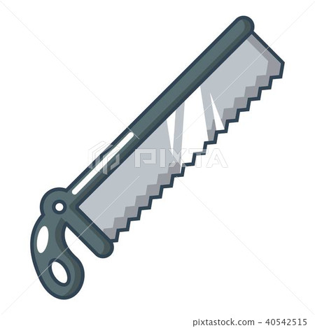 Medical saw icon, cartoon style. 40542515