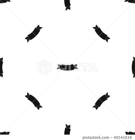 Black banner pattern seamless black - Stock Illustration [40542839] - PIXTA