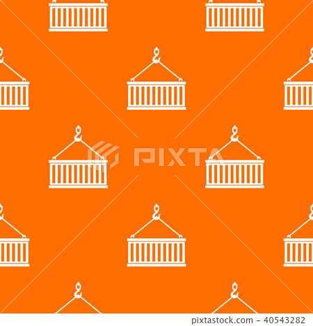 Crane hook lifts container pattern seamless 40543282