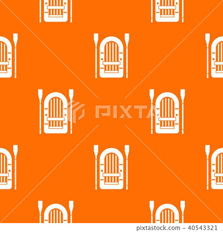 Boat with paddles pattern seamless 40543321
