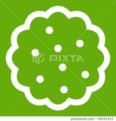 Cookies icon green 40543353