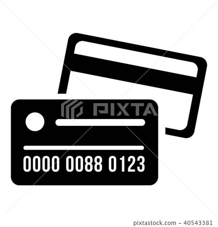 Credit card icon, simple style. 40543381