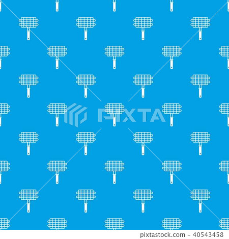 Stainless barbecue grill camping basket pattern seamless blue Stainless barbecue grill camping basket pattern seamless blue 40543458