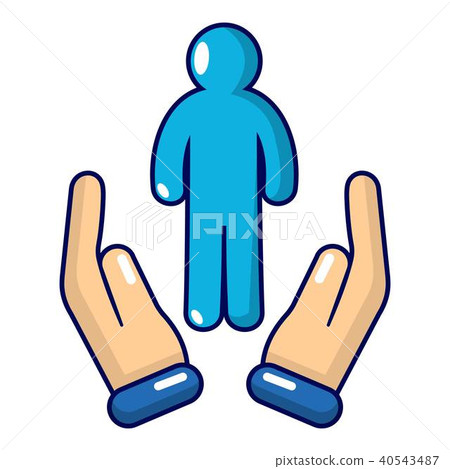 Protection life icon, cartoon style - Stock Illustration [40543487] - PIXTA