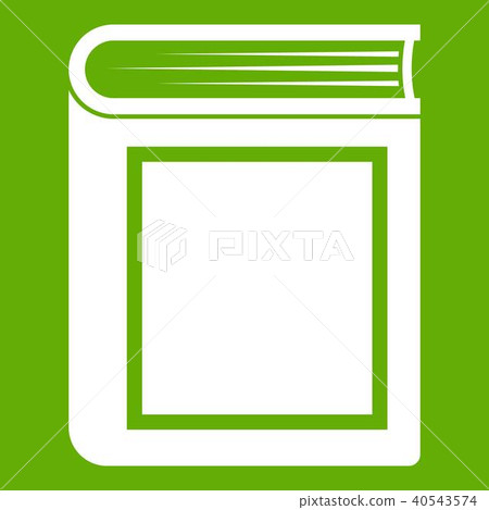 Thick book icon green Thick book icon green 40543574