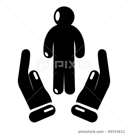 Protection life icon, simple black style Protection life icon, simple black style 40543612