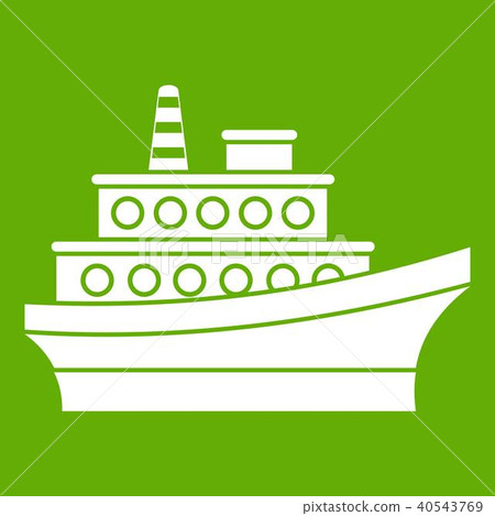 Big ship icon green Big ship icon green 40543769