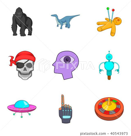 Sci icons set, cartoon style - Stock Illustration [40543973] - PIXTA
