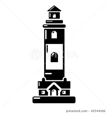 Lighthouse icon, simple black style Lighthouse icon, simple black style 40544006