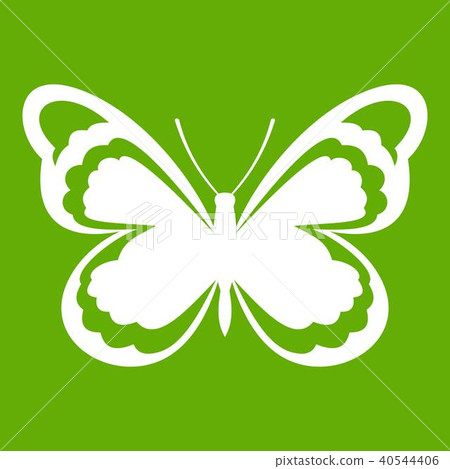 Small butterfly icon green 40544406