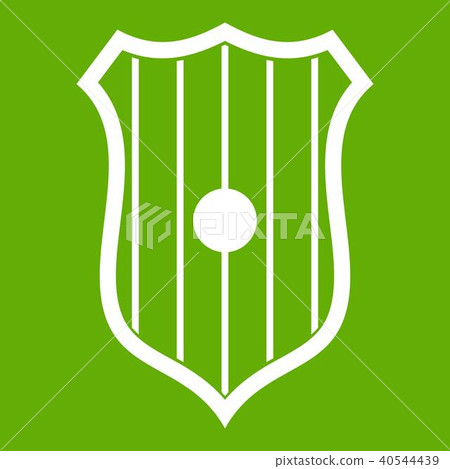Protective shield icon green 40544439