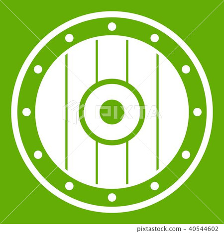 Round army shield icon green Round army shield icon green 40544602