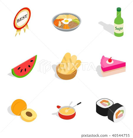 Great quality icons set, isometric style 40544755