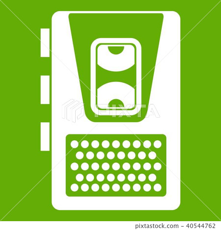 Dictaphone icon green 40544762