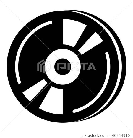 Cd icon, simple black style 40544910