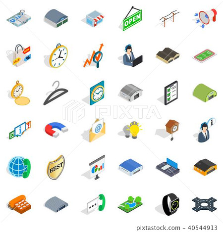 Procurement icons set, isometric style 40544913