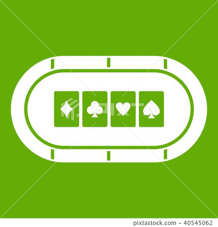 Poker table icon green Poker table icon green 40545062