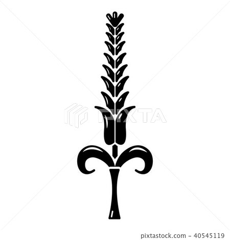 Shaky wheat icon, simple style. 40545119